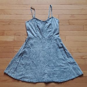 Forever 21 Faux Denim Skater Dress